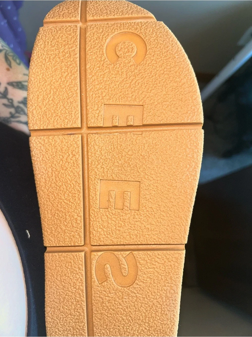 Camper Tan and White Shearling-Trim Ankle Booties